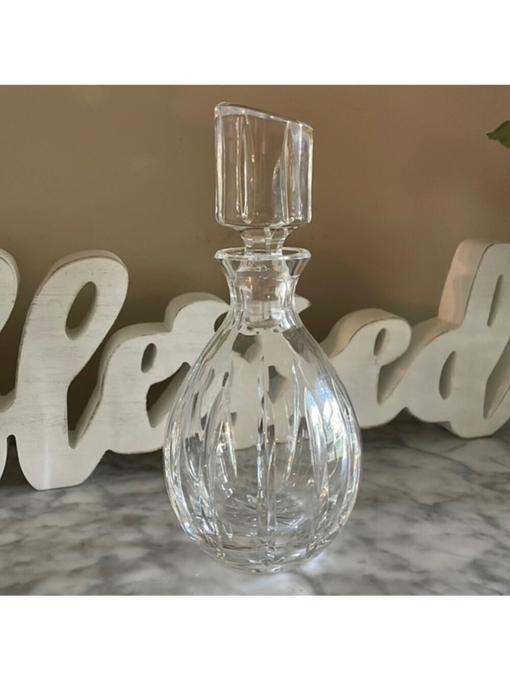 Cut glass decanter aperitif